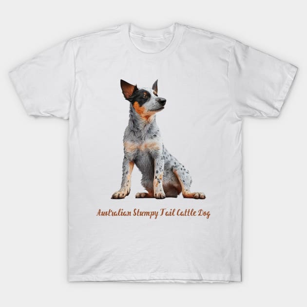 Australian stumpy tail cattle dog T-Shirt by Schizarty